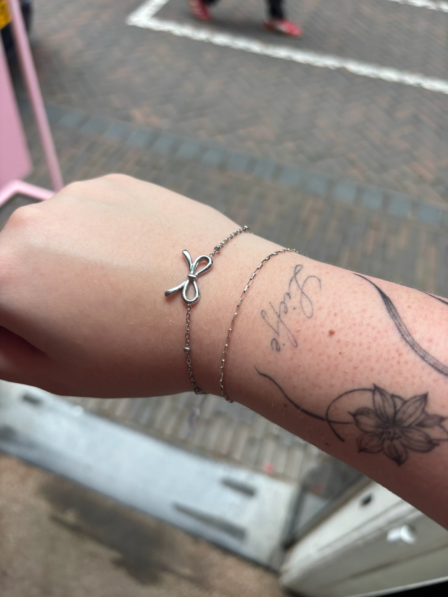 Armband Schleife Silber