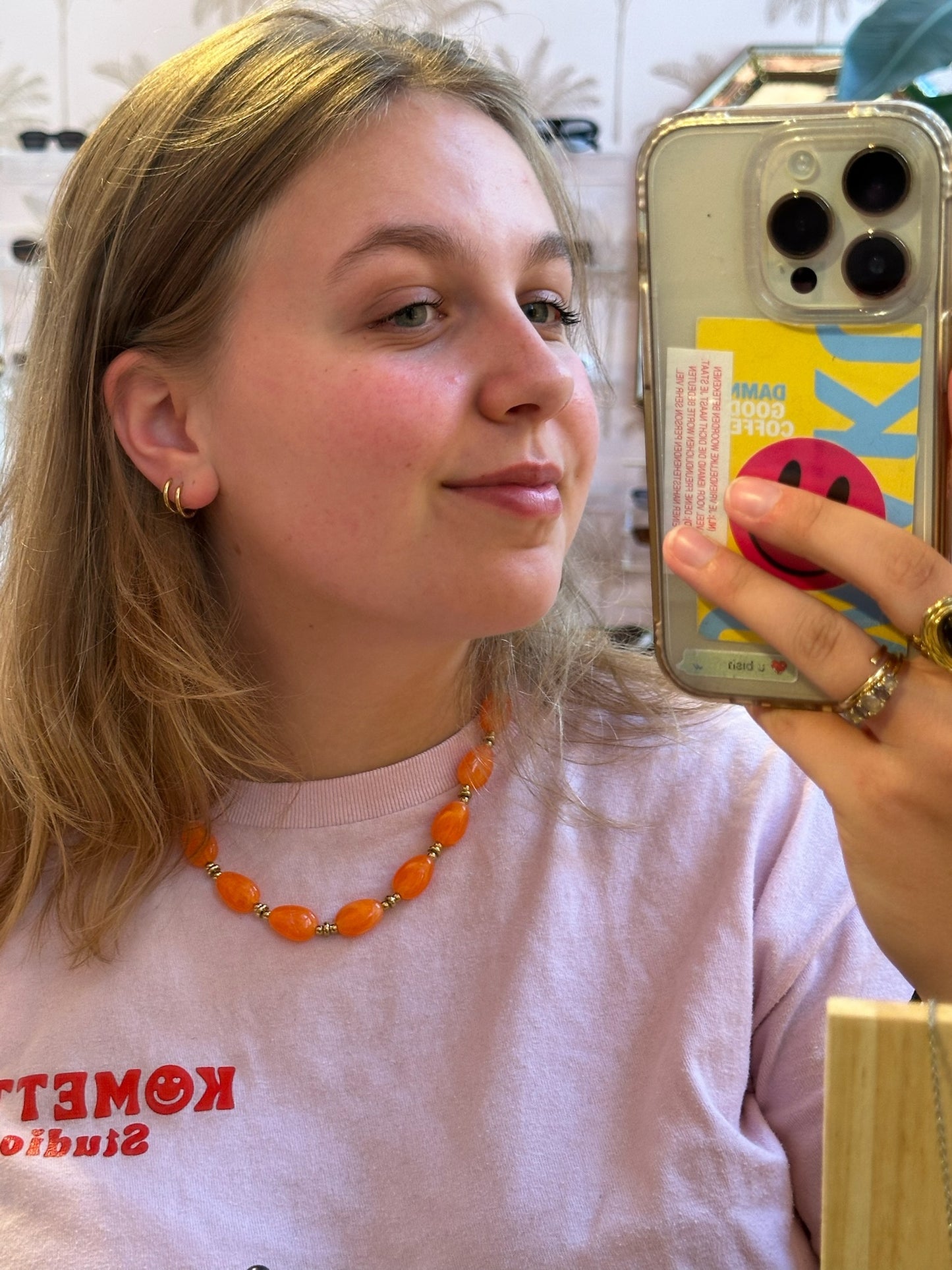 Ketting Orange Beads