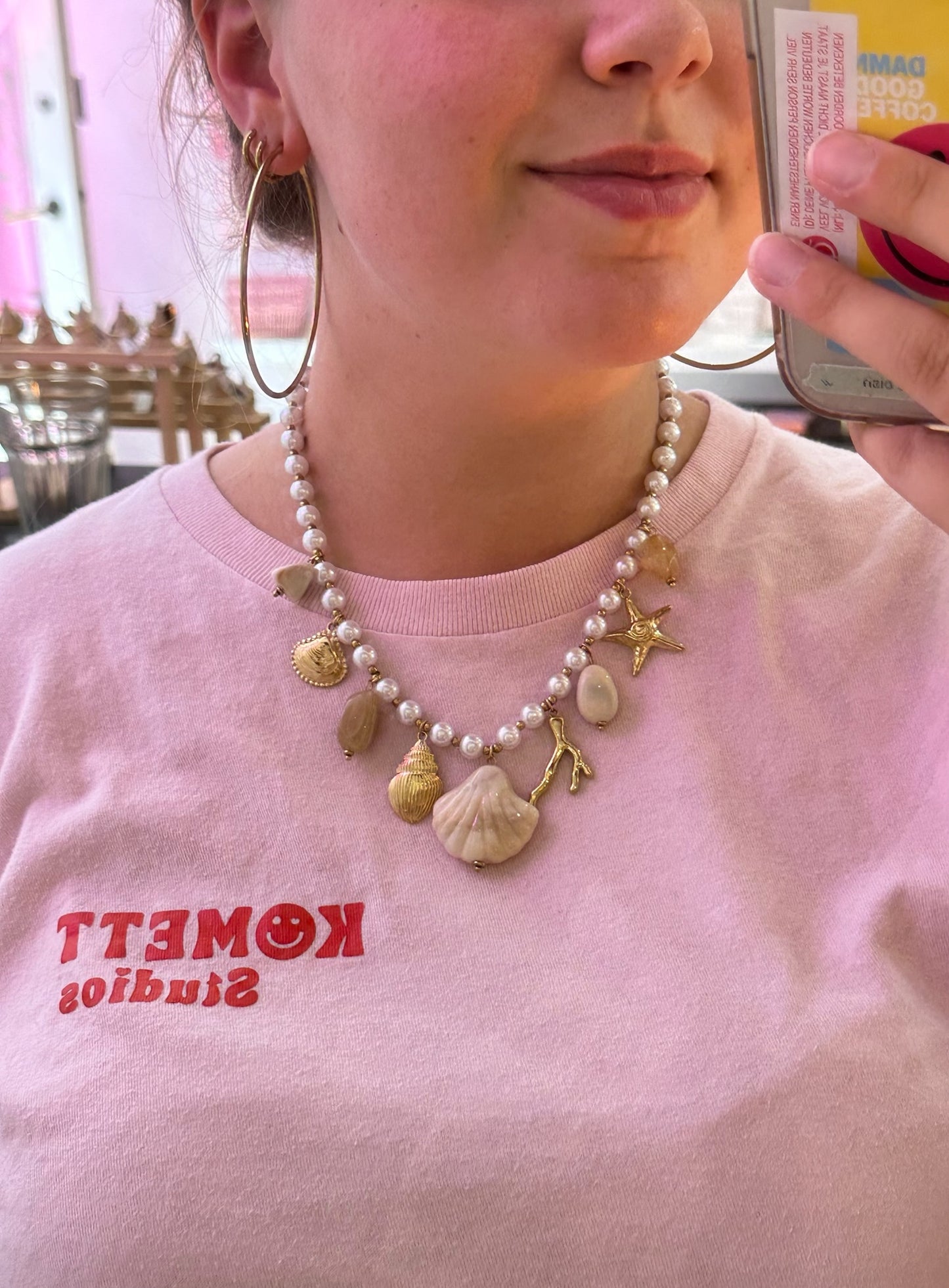 Ketting Bedels Sea Pearls