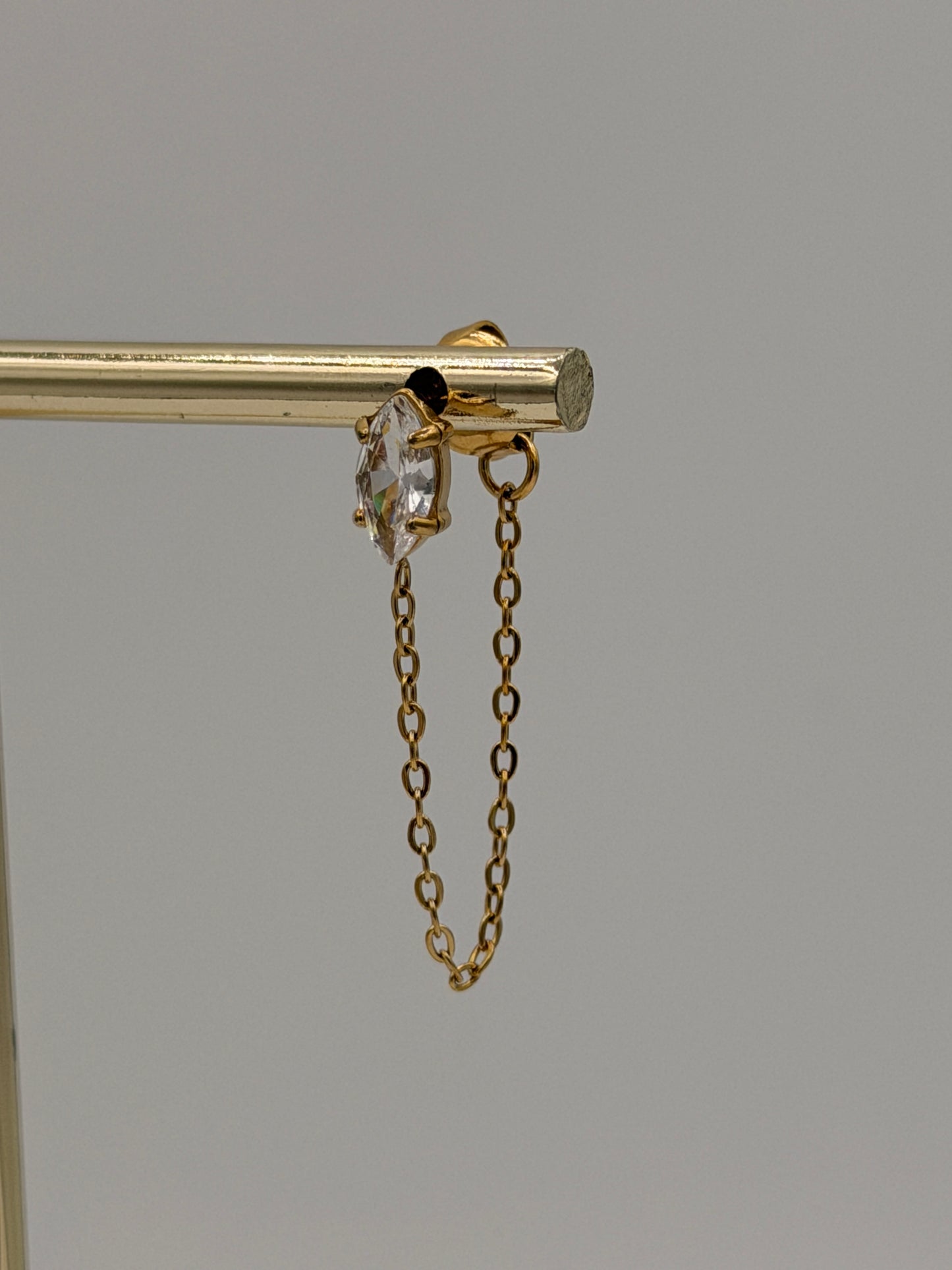 Oorbel chain drop dia