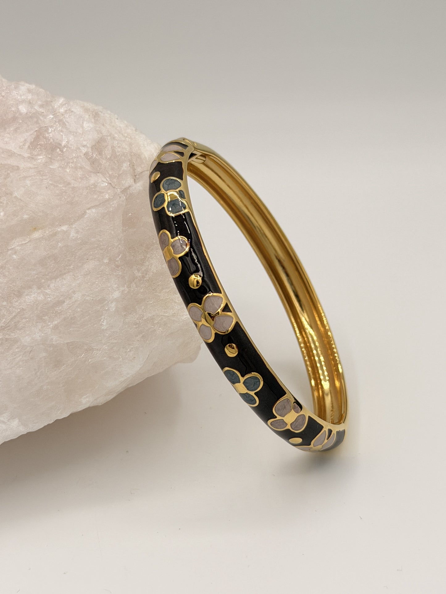 Bangle Klik Flora Black