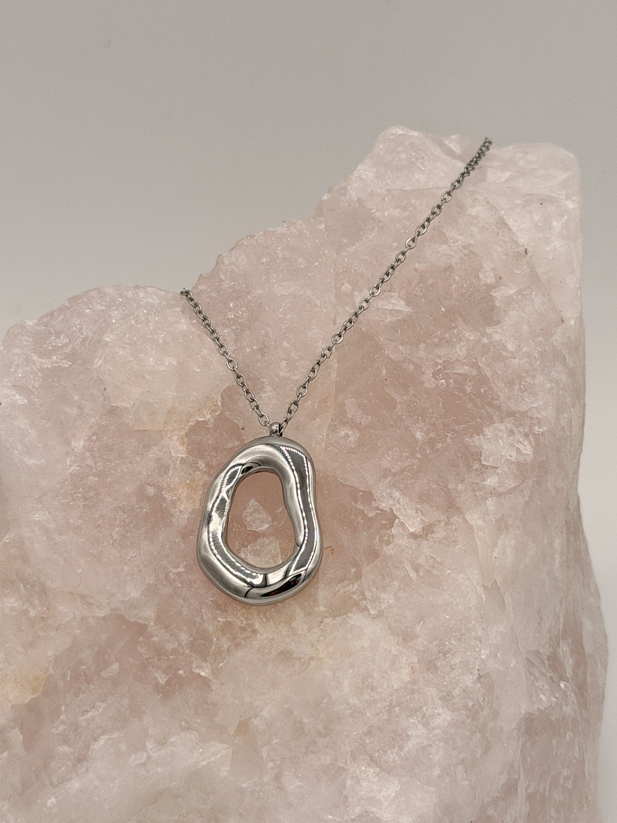 Ketting Dainty Oval Silver
