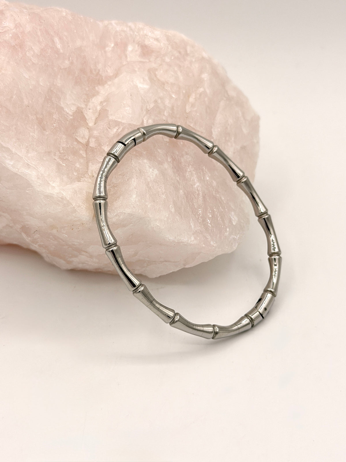 Bamboo Bangle Zilver