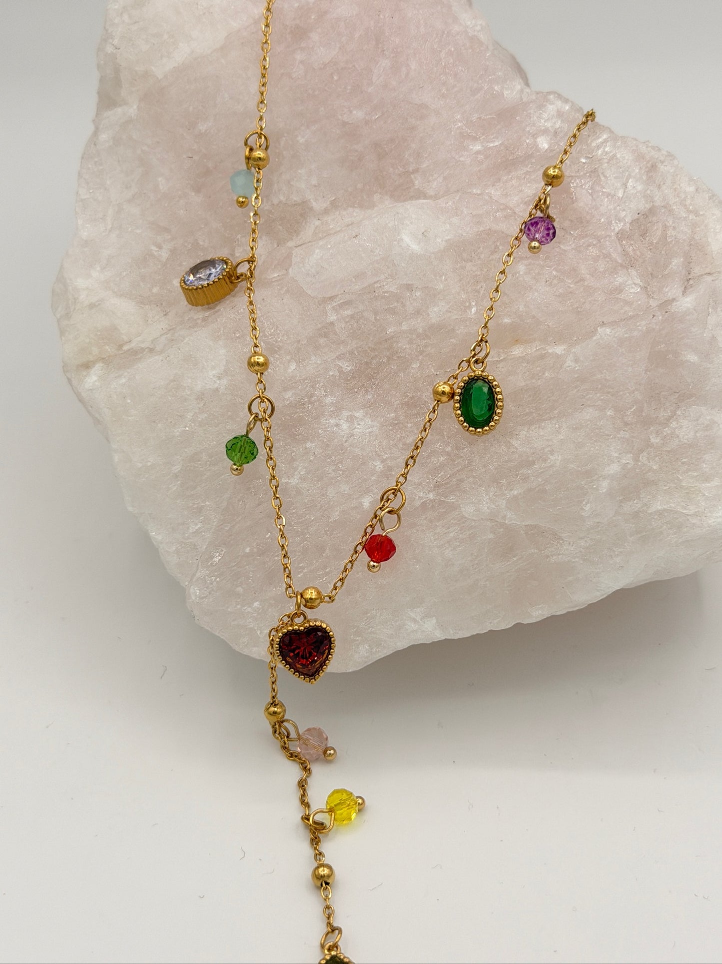 Ketting Y shape Gems