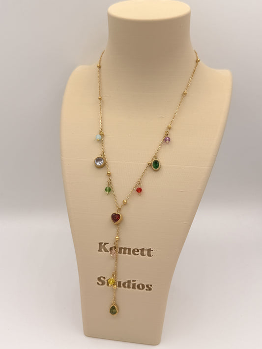 Ketting Y shape Gems