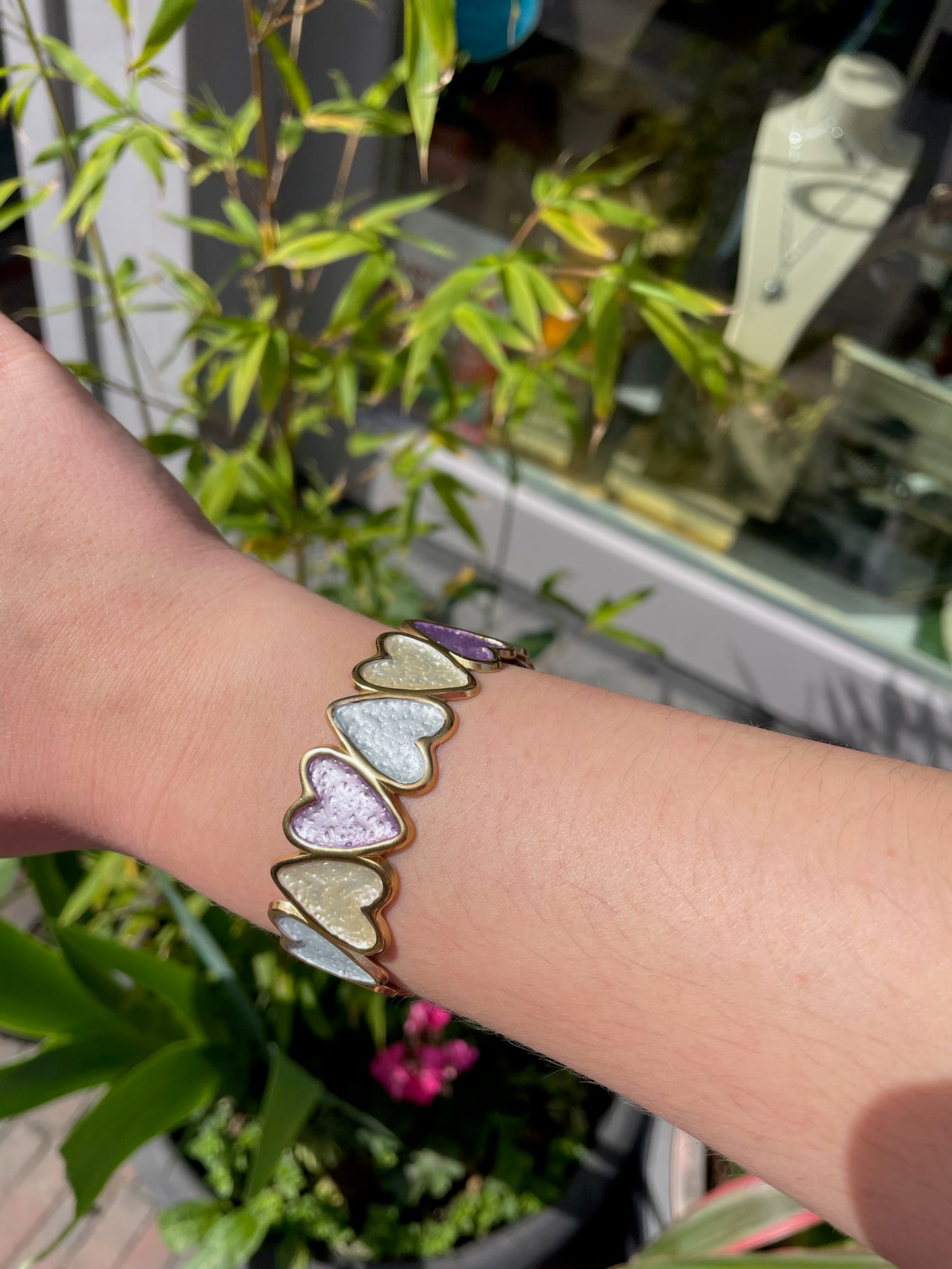 Cuff Bracelet Hearts