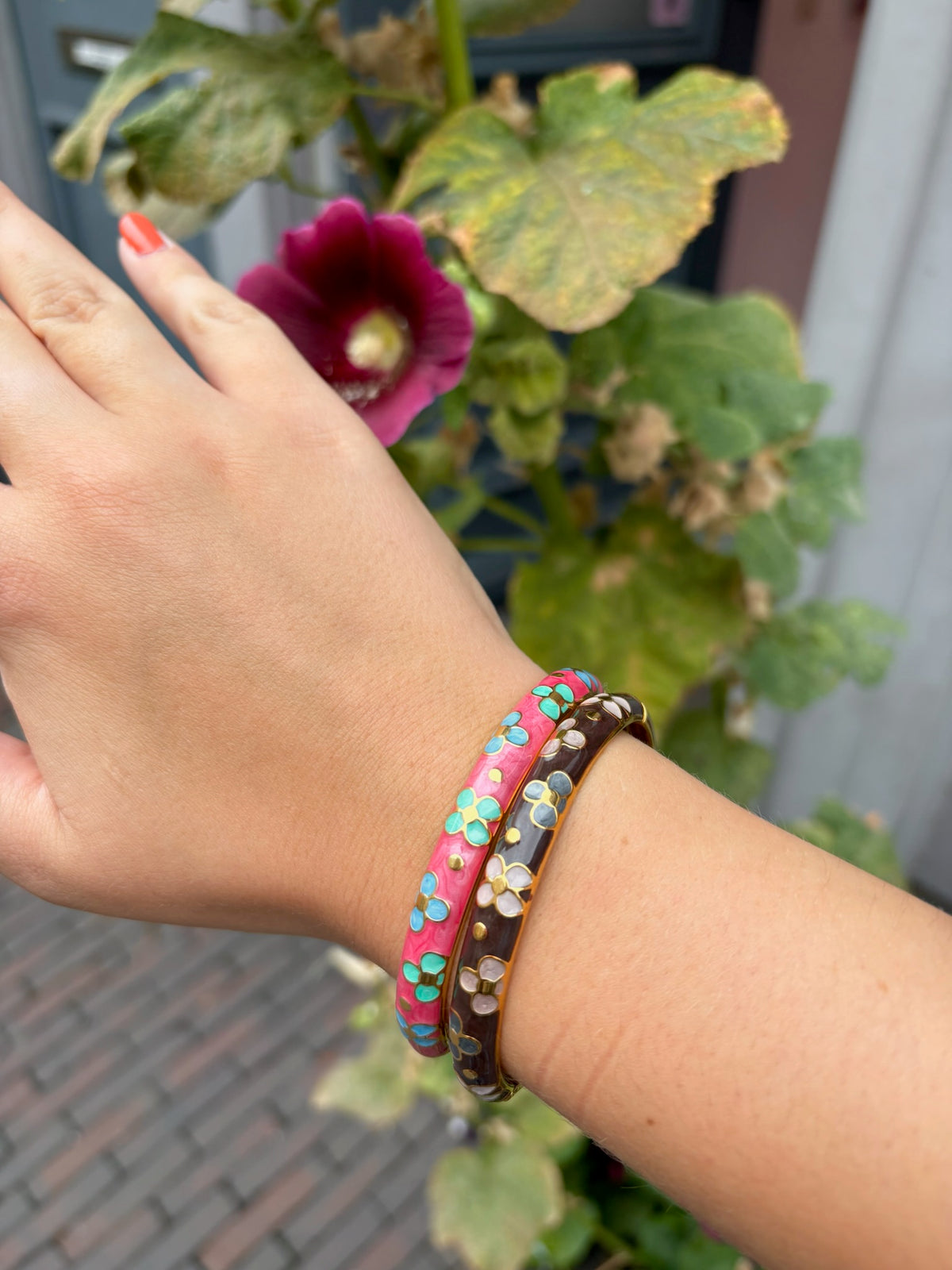 Bangle Klik Flora Pink