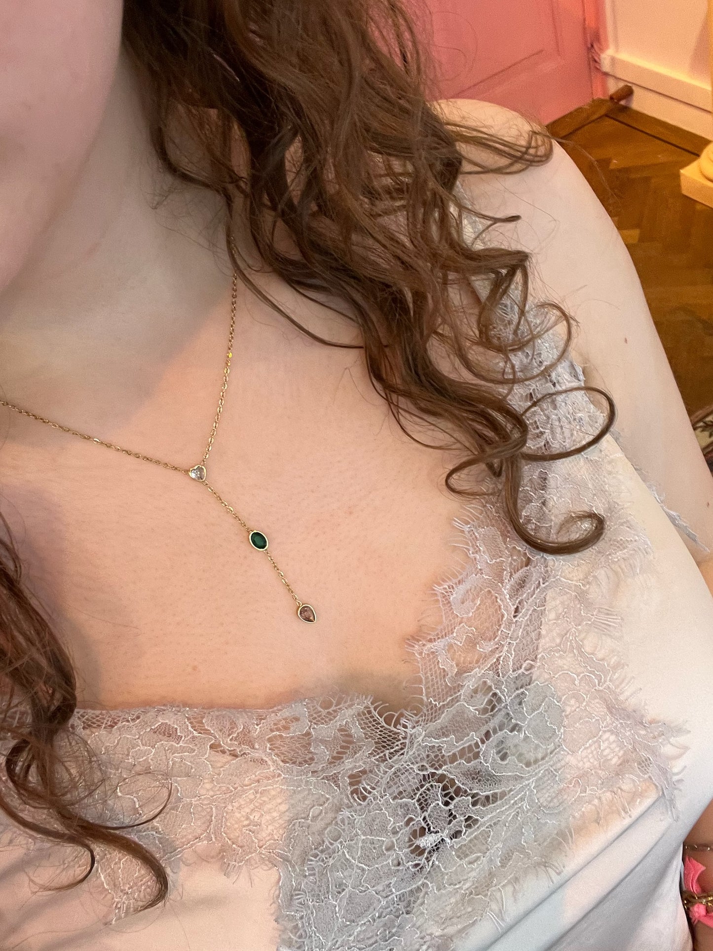Ketting Y shape Little Gems