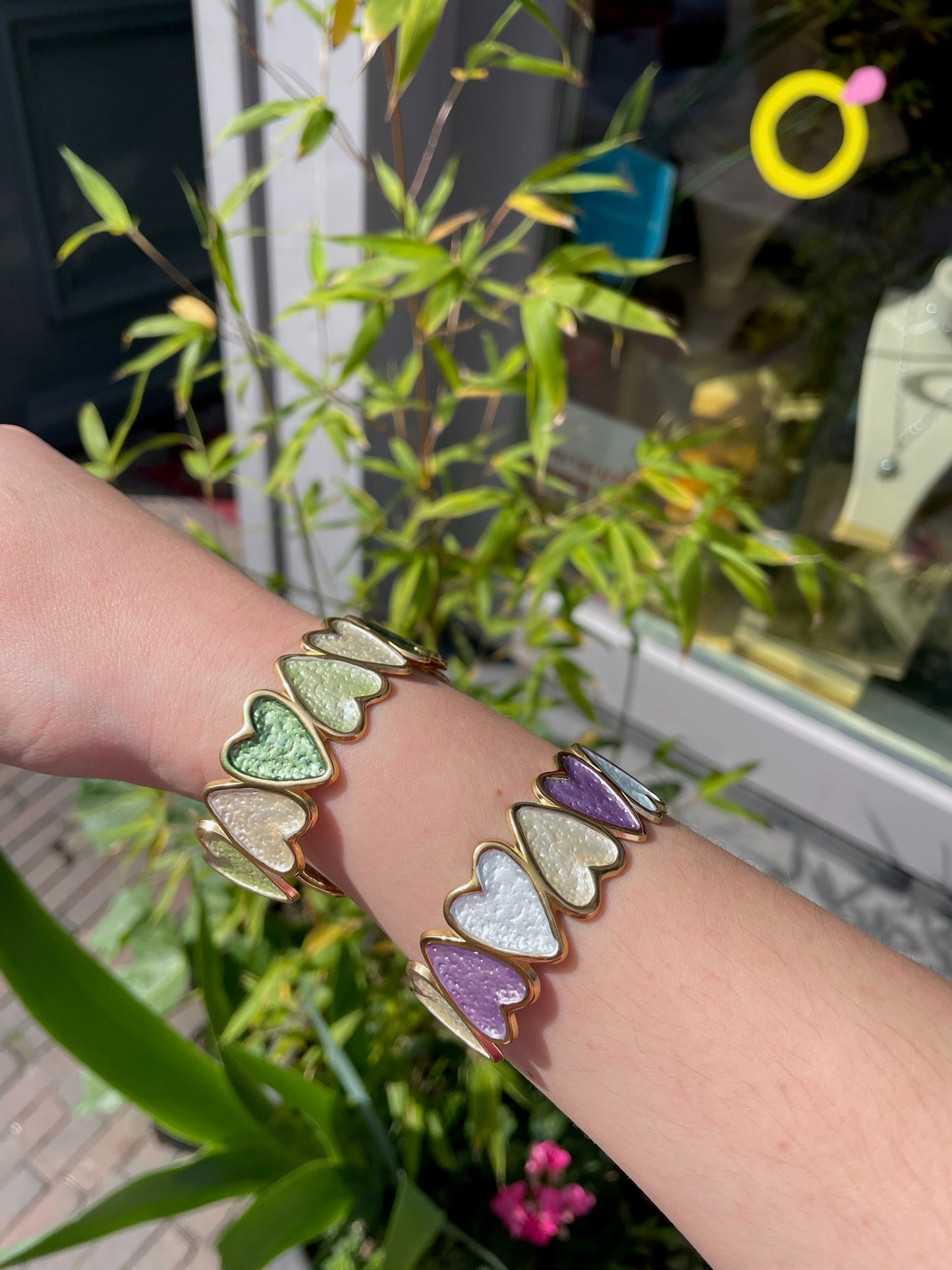 Cuff Bracelet Hearts
