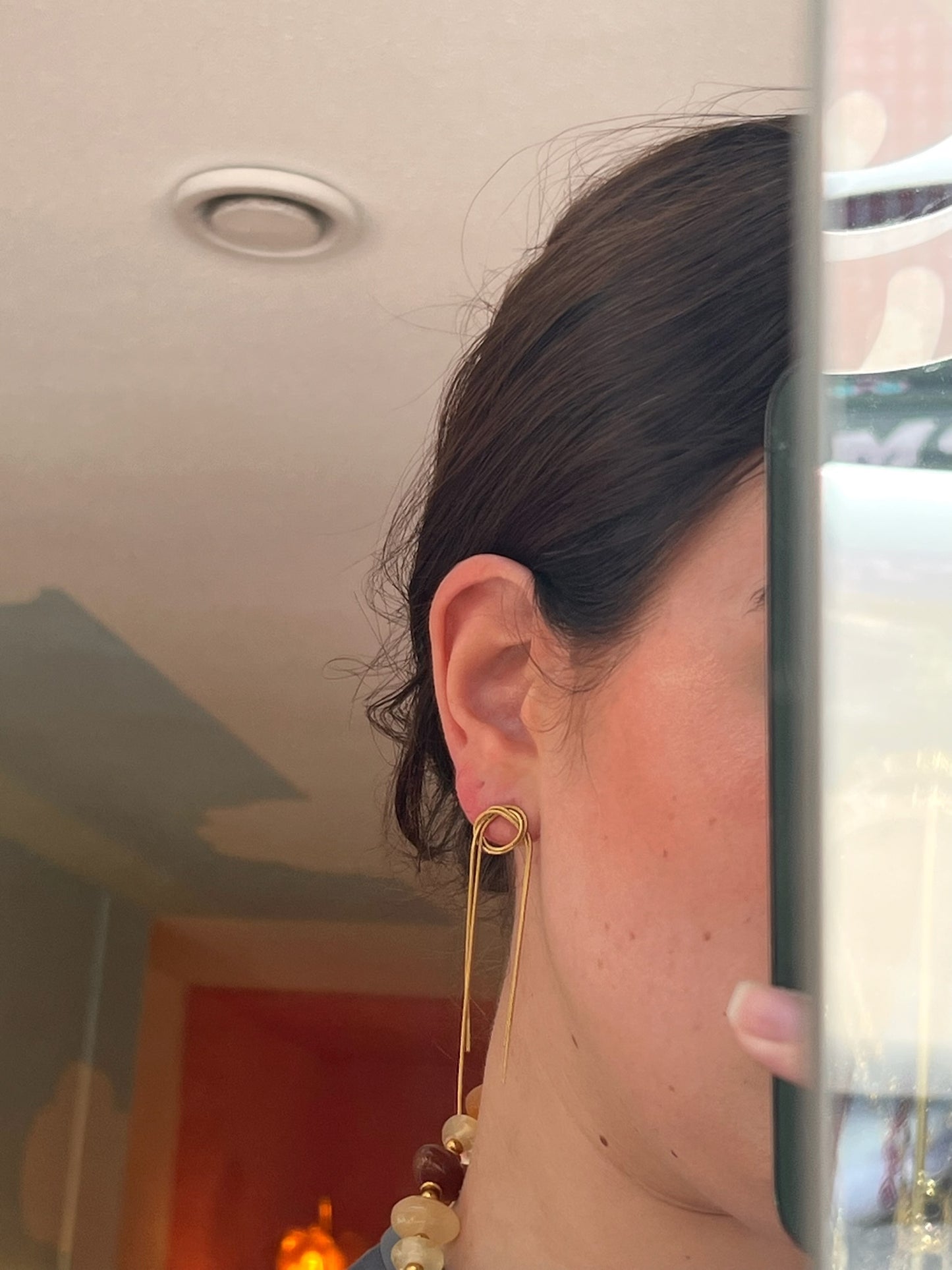 Oorbel Rond Tassels Dangle