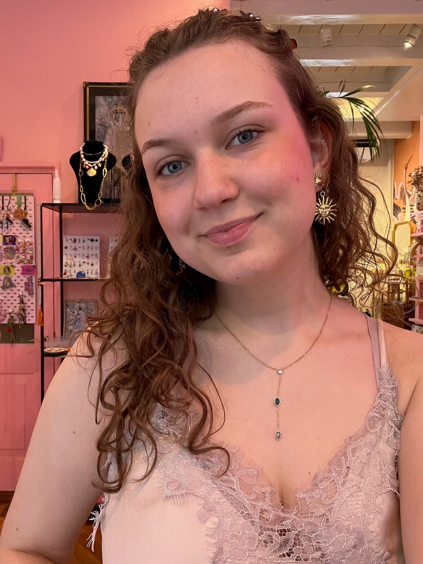 Ketting Y shape Little Gems