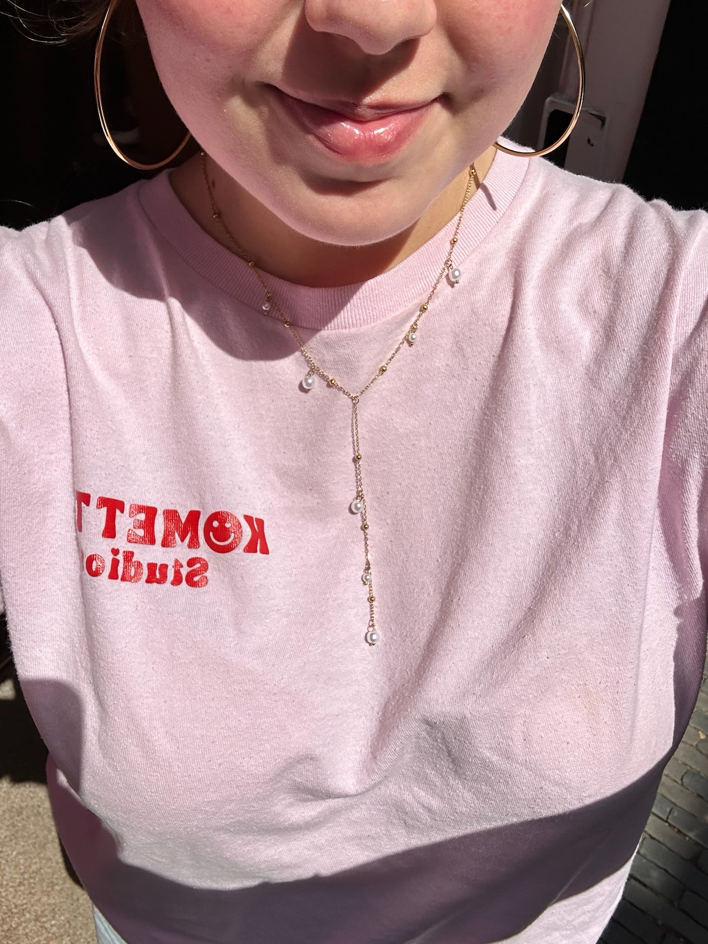 Ketting Y shaped Pearls