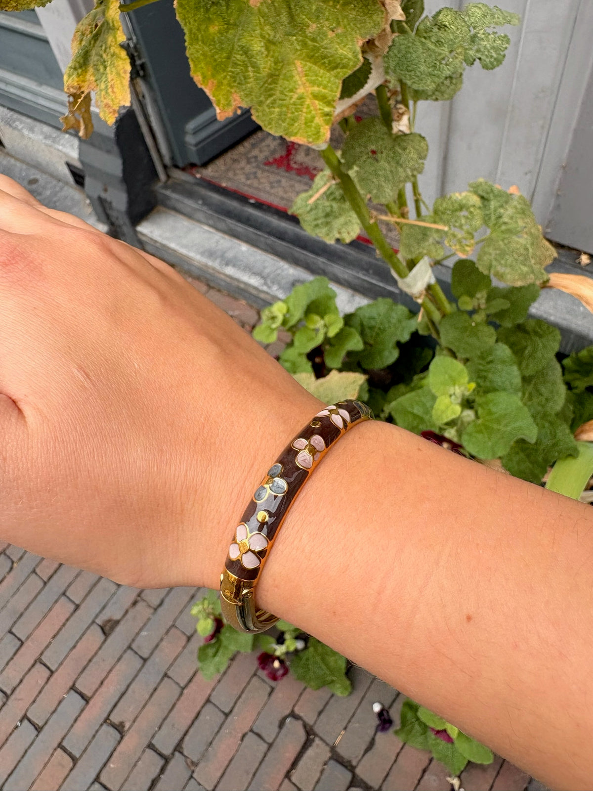Bangle Klik Flora Black