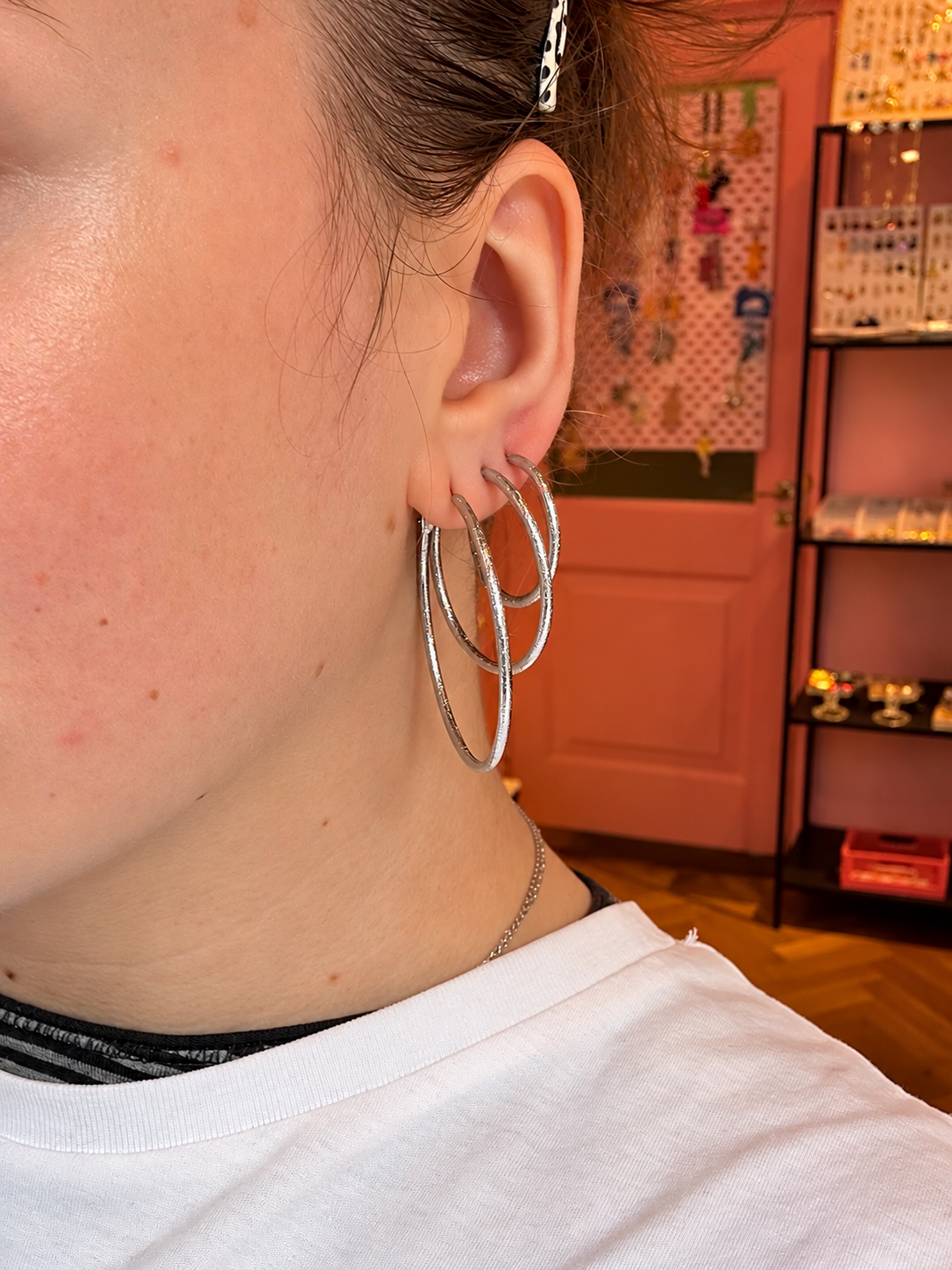 Hoops Sanda Zilver