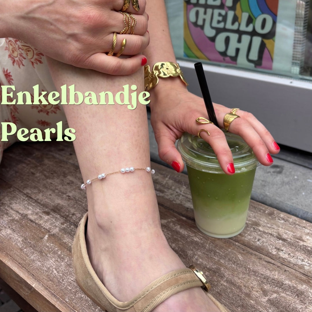 Enkelbandje Pearls