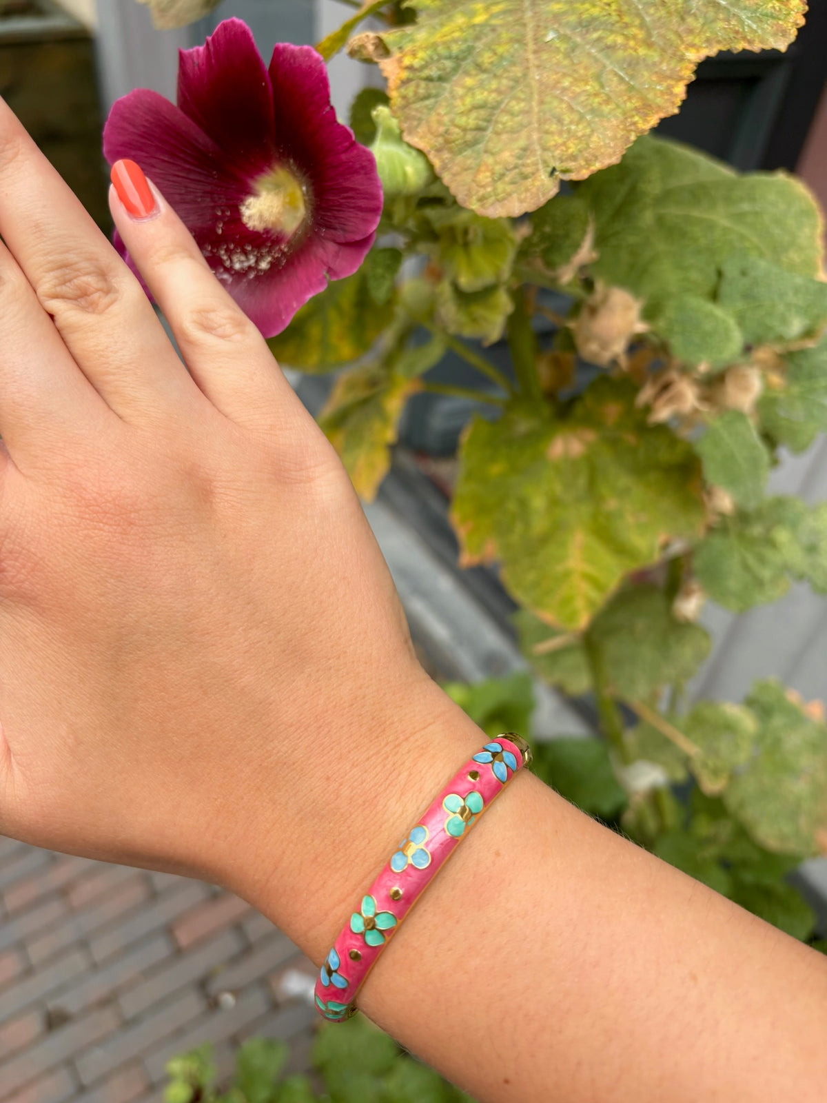 Bangle Klik Flora Pink