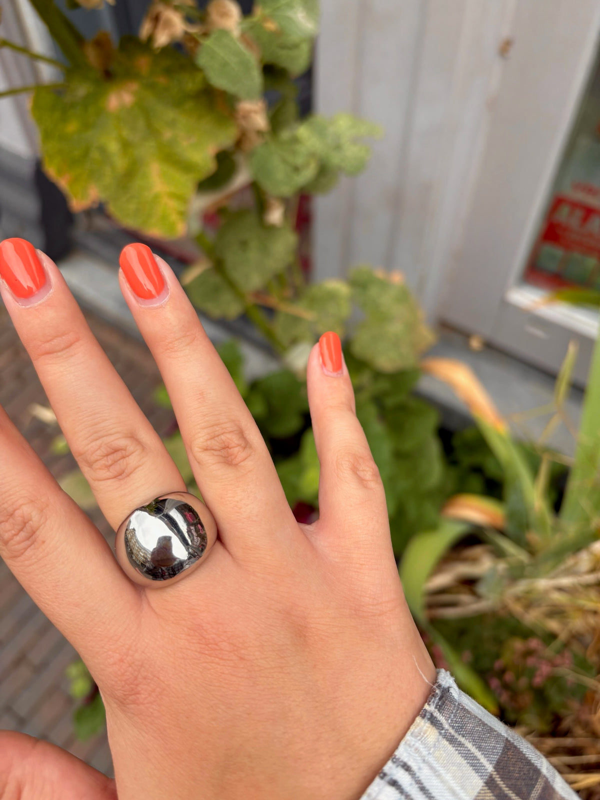 Ring Chunky Ball Zilver