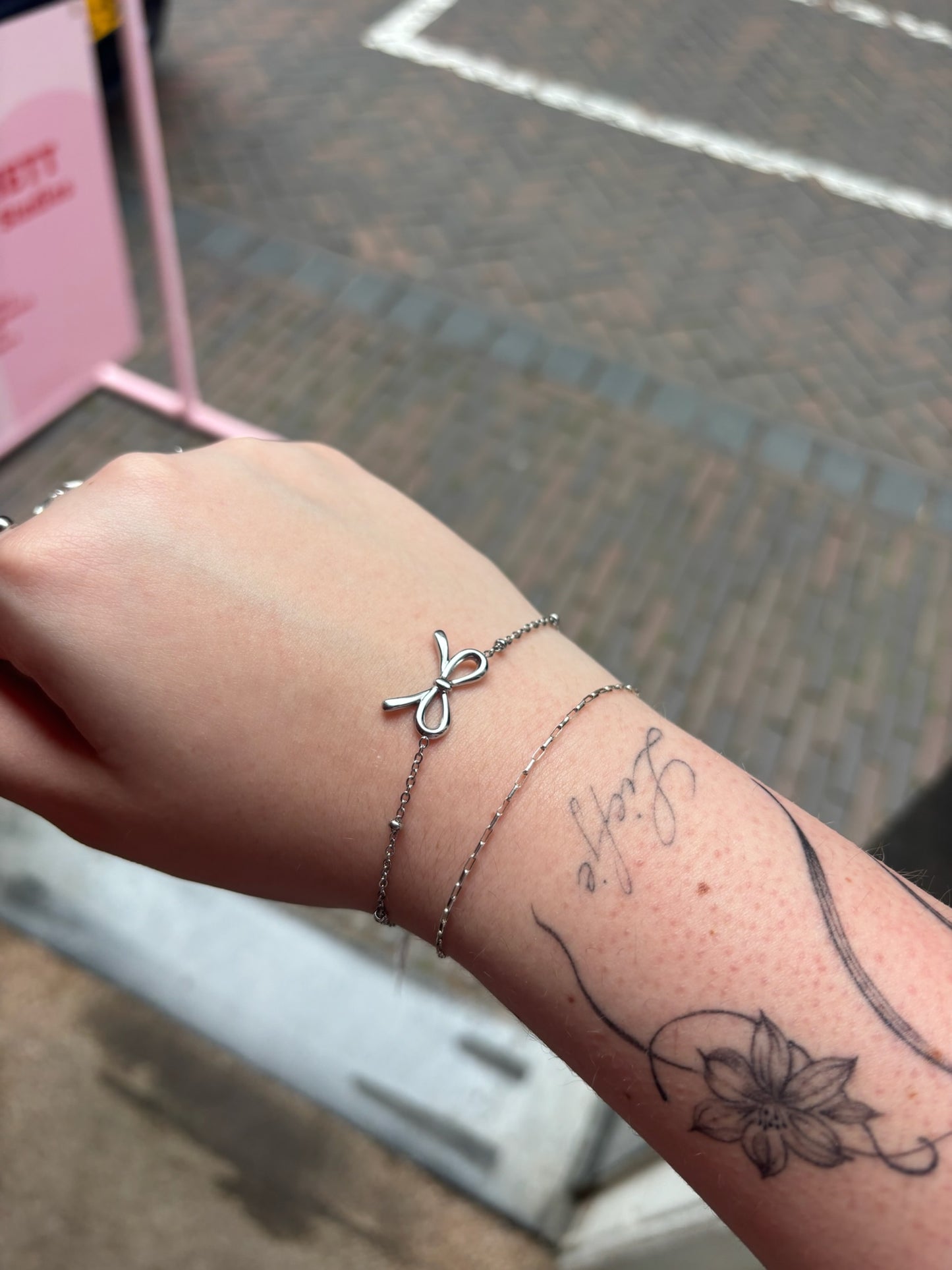 Armband Schleife Silber