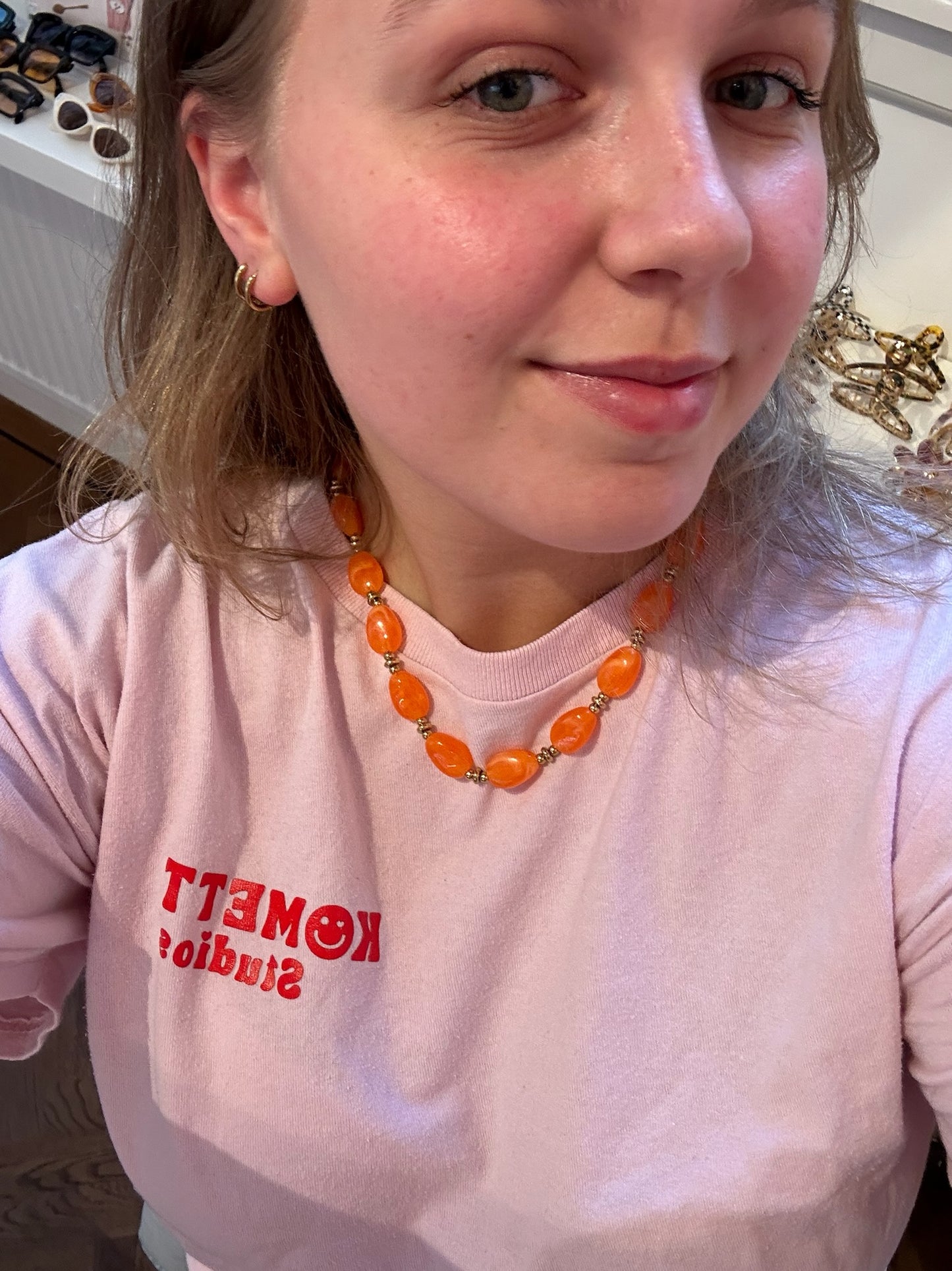 Ketting Orange Beads