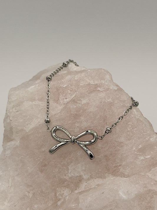 Armband bow zilver