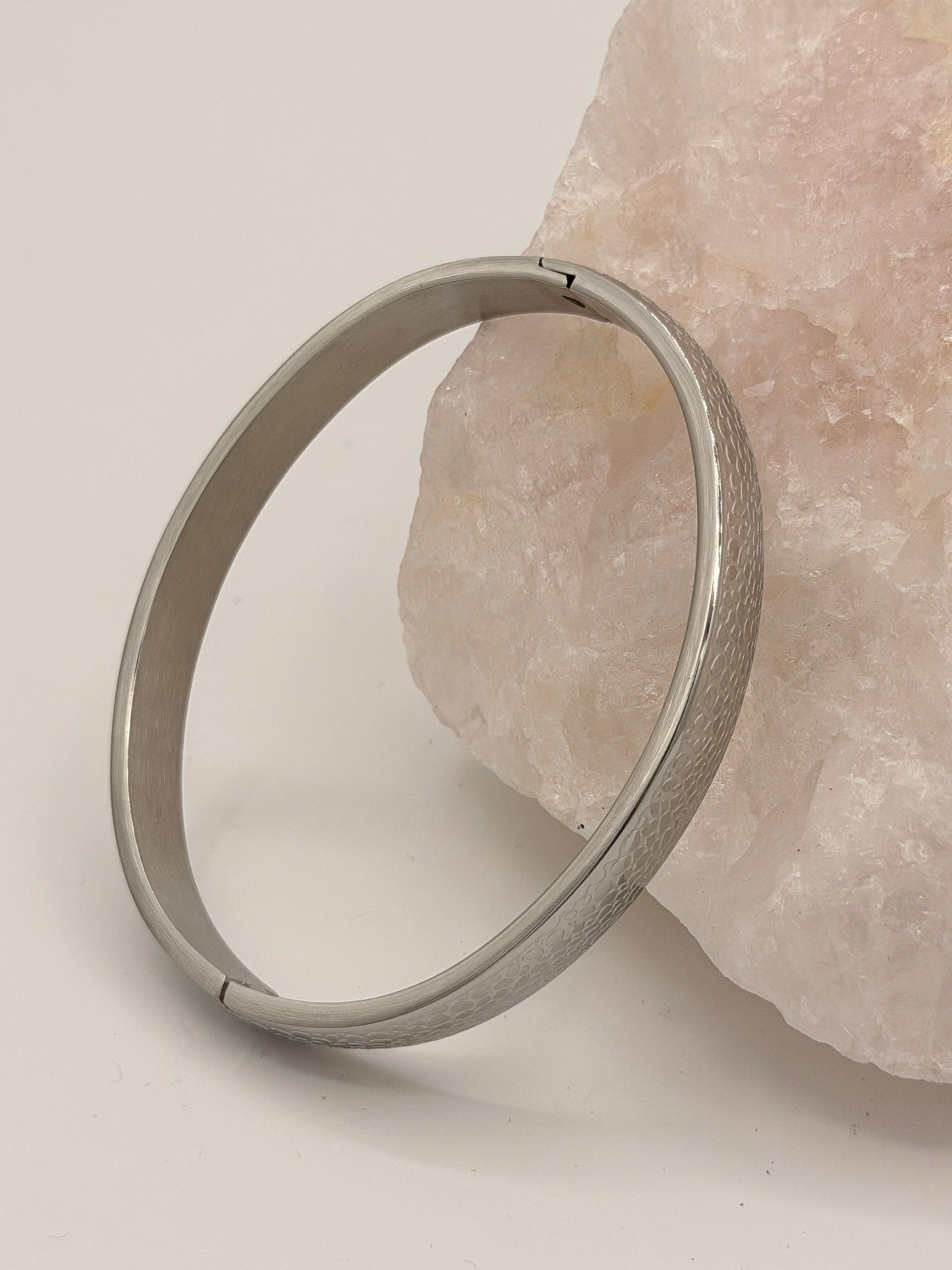 Armband Armreif Muster Flecken dickes Silber