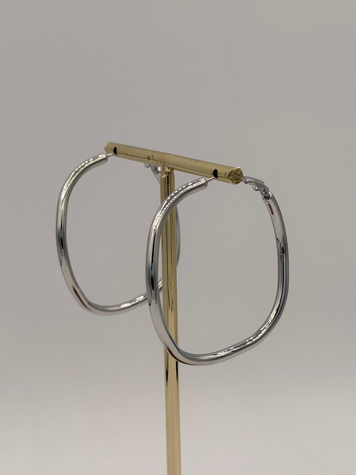 Earrings Hoops Organic Silver
