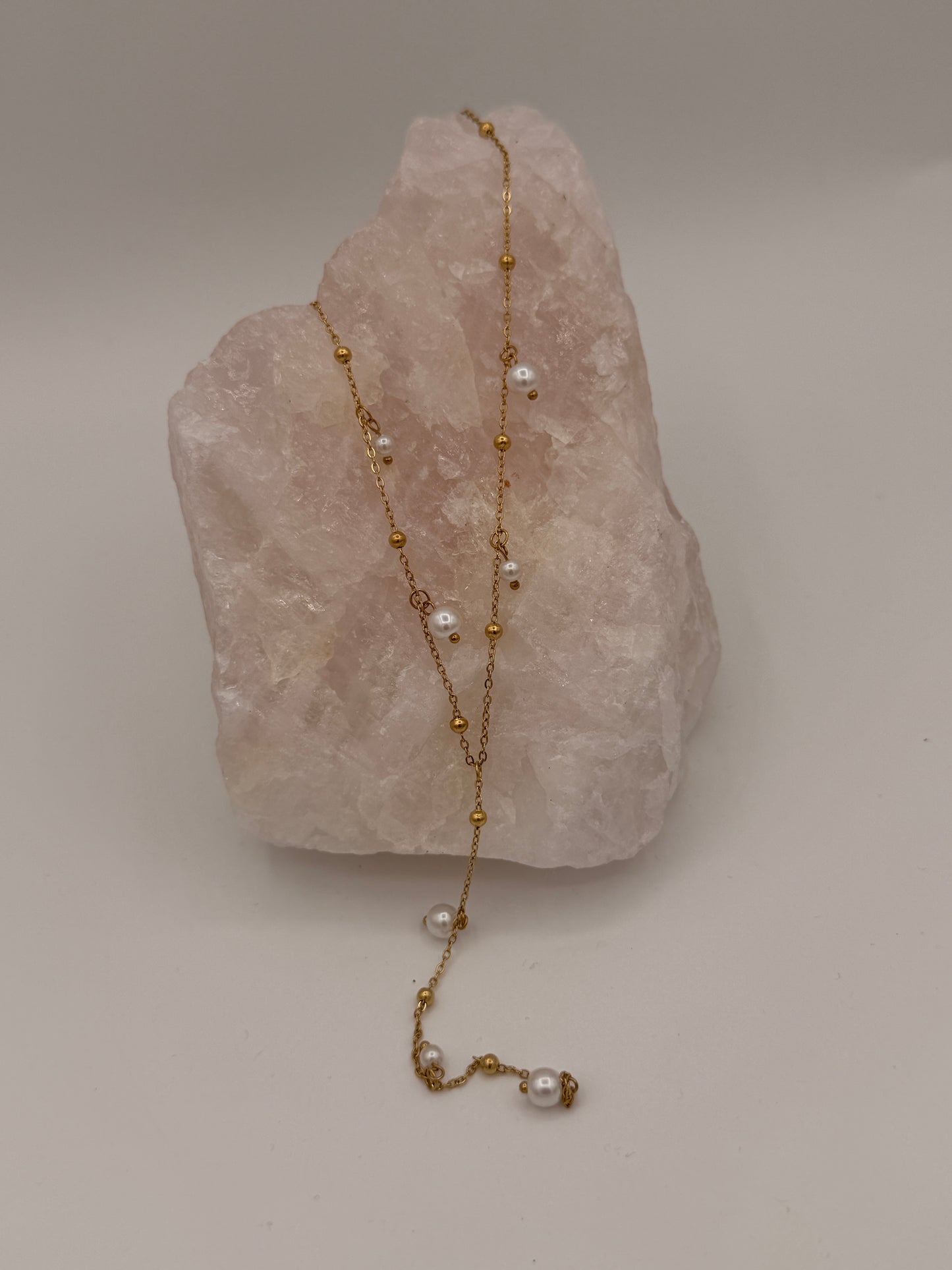 Ketting Y shaped Pearls