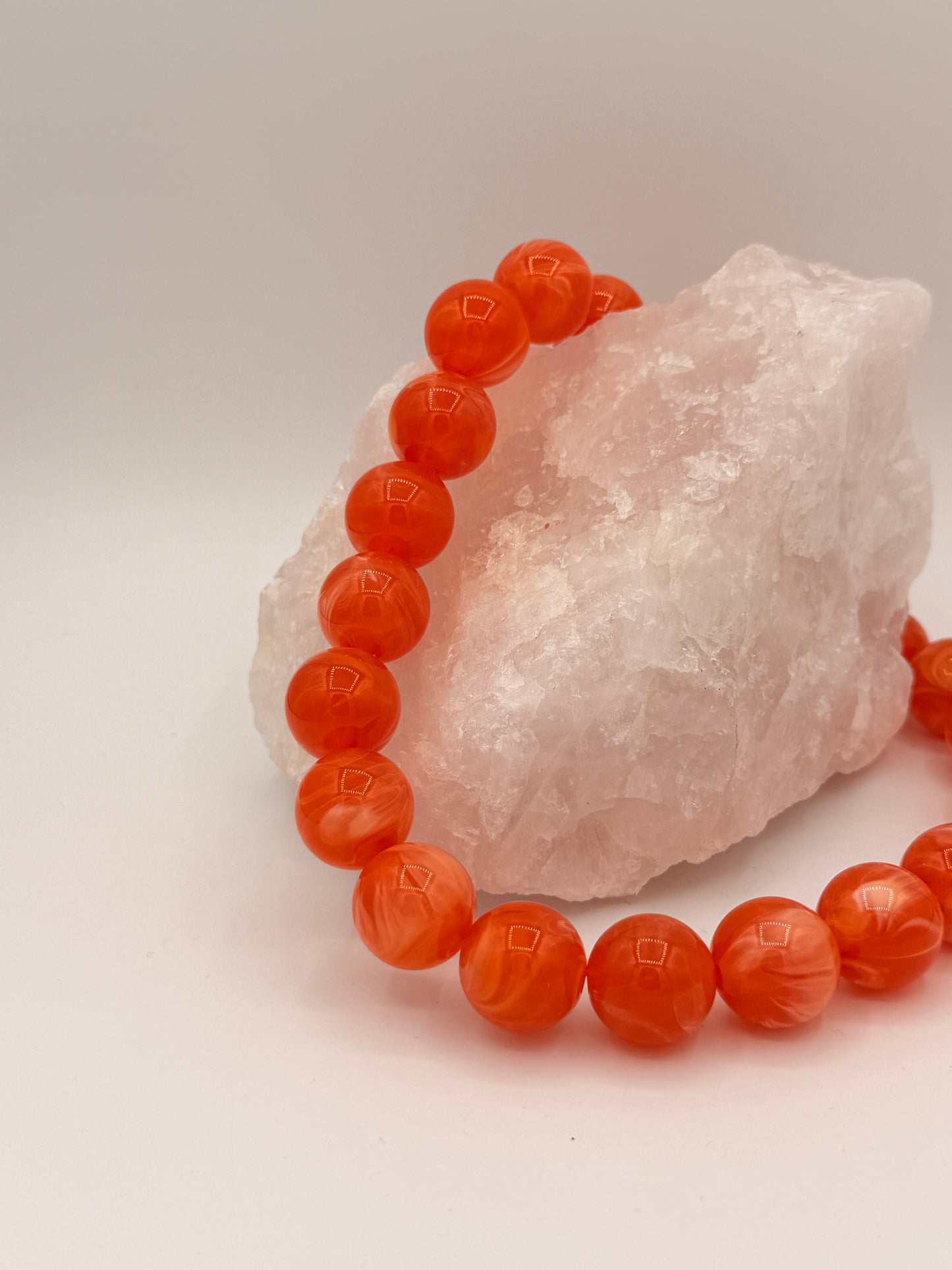 Ketting beads medium orange
