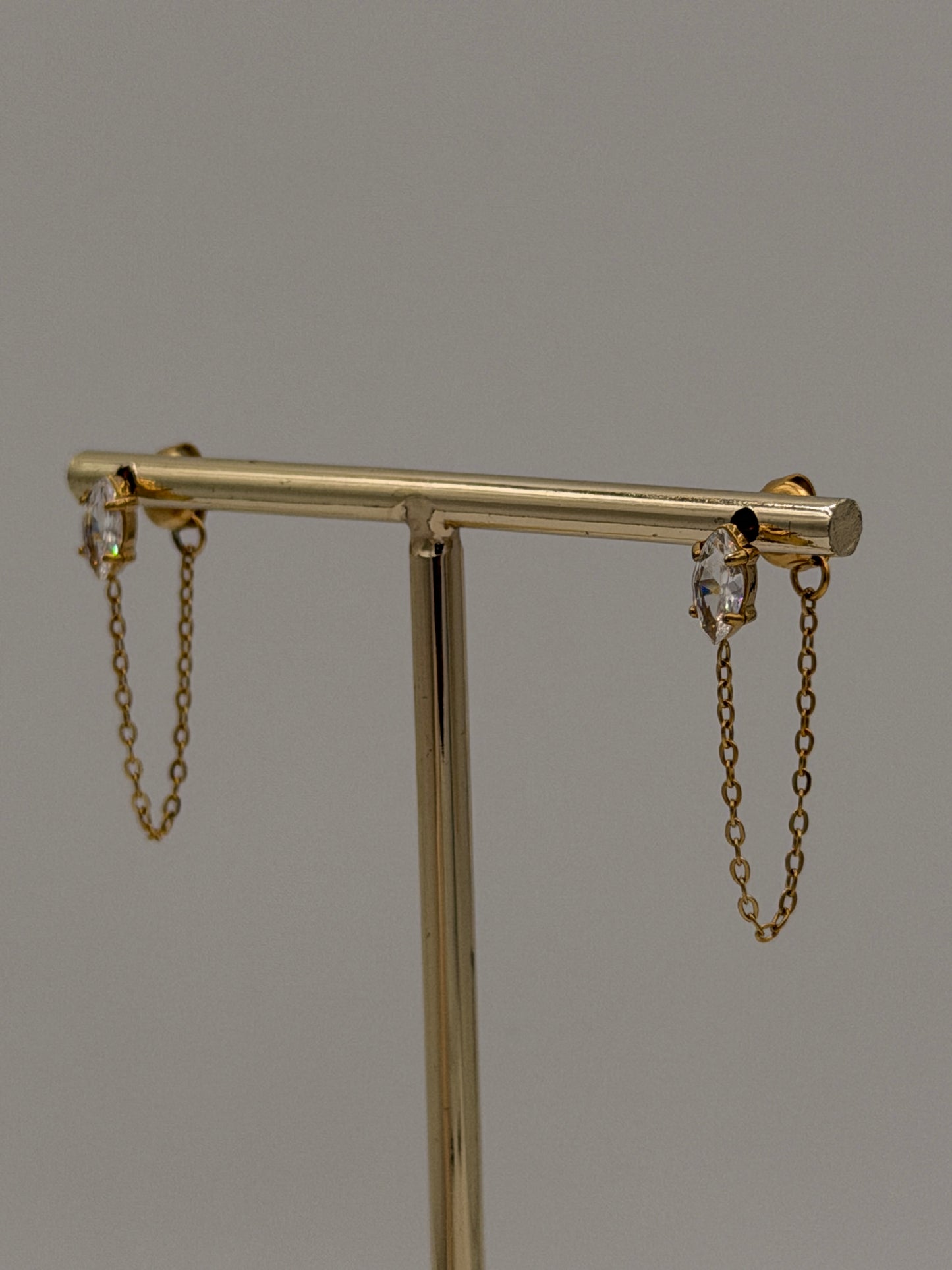 Oorbel chain drop dia