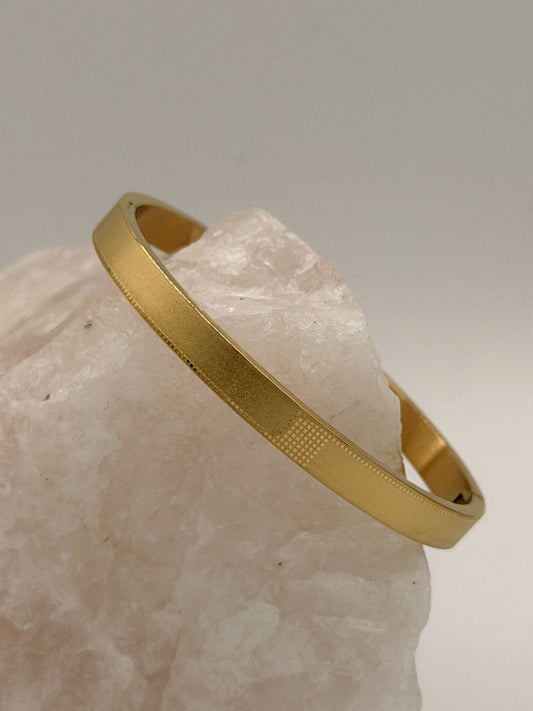 Armband bangle klik brushed dot