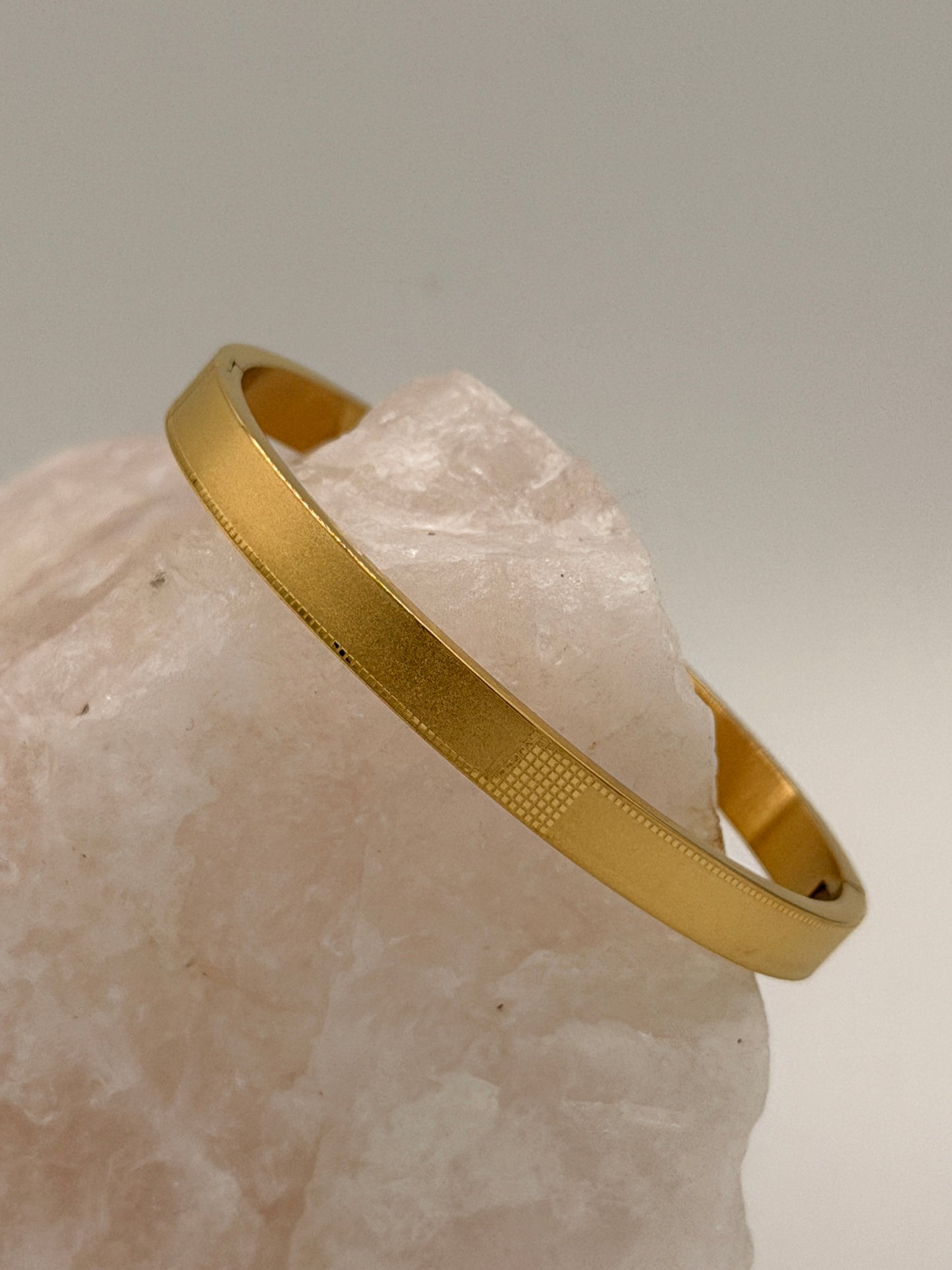 Armband bangle klik brushed dot