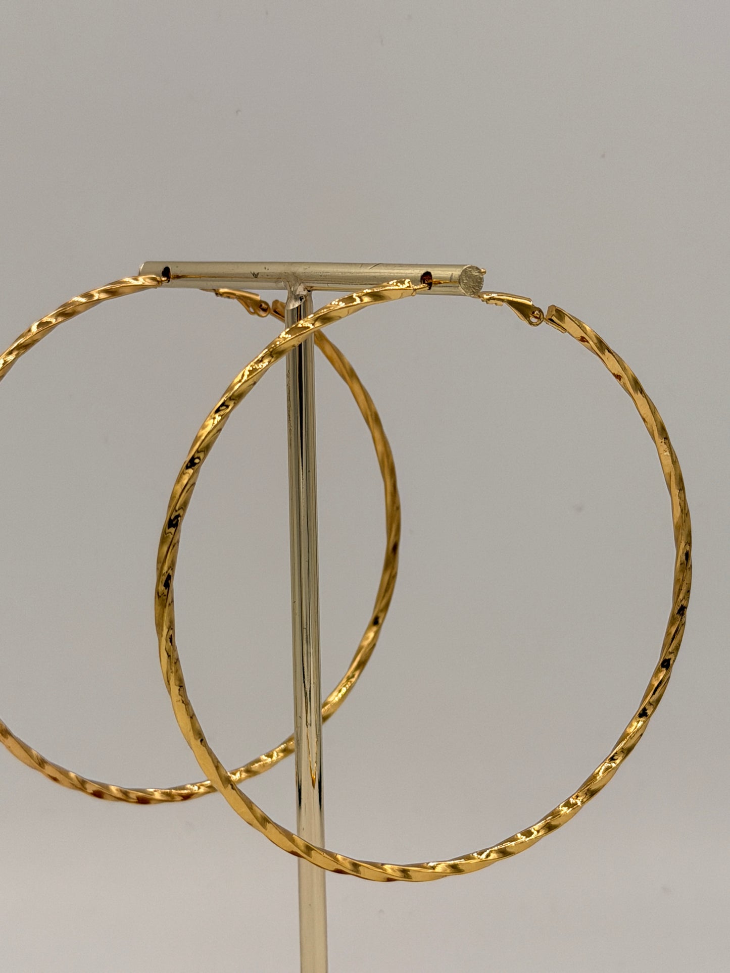 Oorbel Hoops Twisty 80