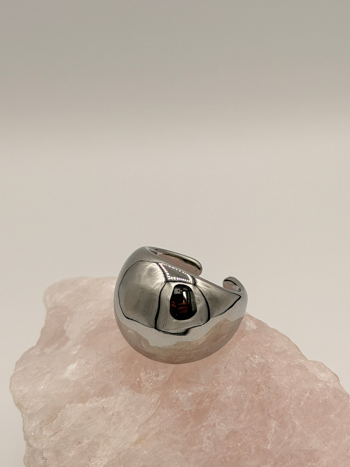 Ring Chunky Ball Zilver