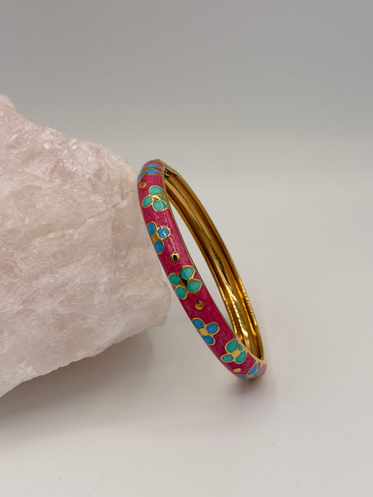 Bangle Klik Flora Pink
