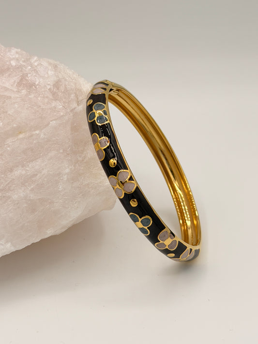 Bangle Klik Flora Black