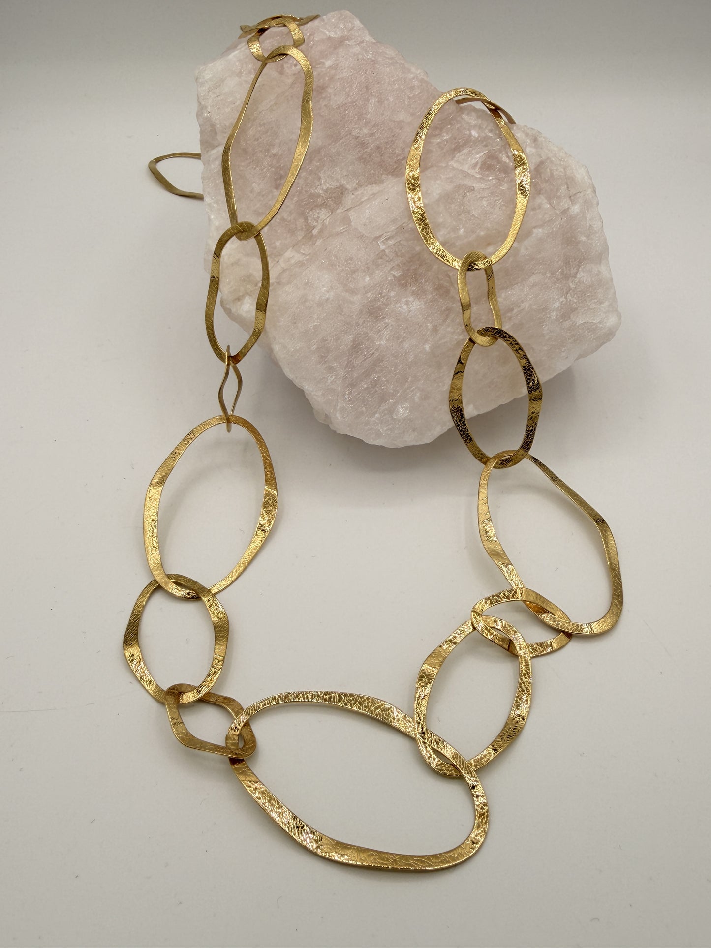 Ketting Maxi Hamered Oval