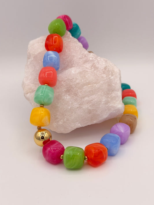 Ketting Rainbow Beads