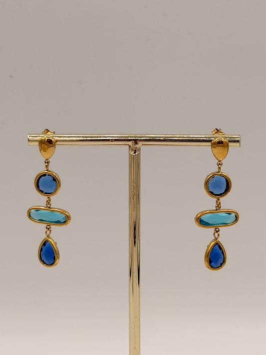 Oorbel Pebbles Blue