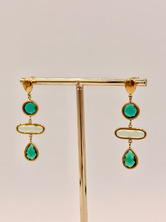 Oorbel Pebbles Green