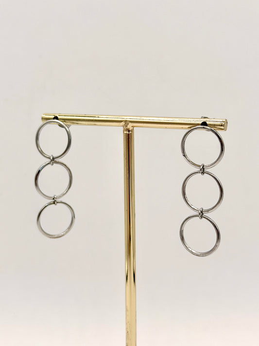 Oorbel Molecule Zilver