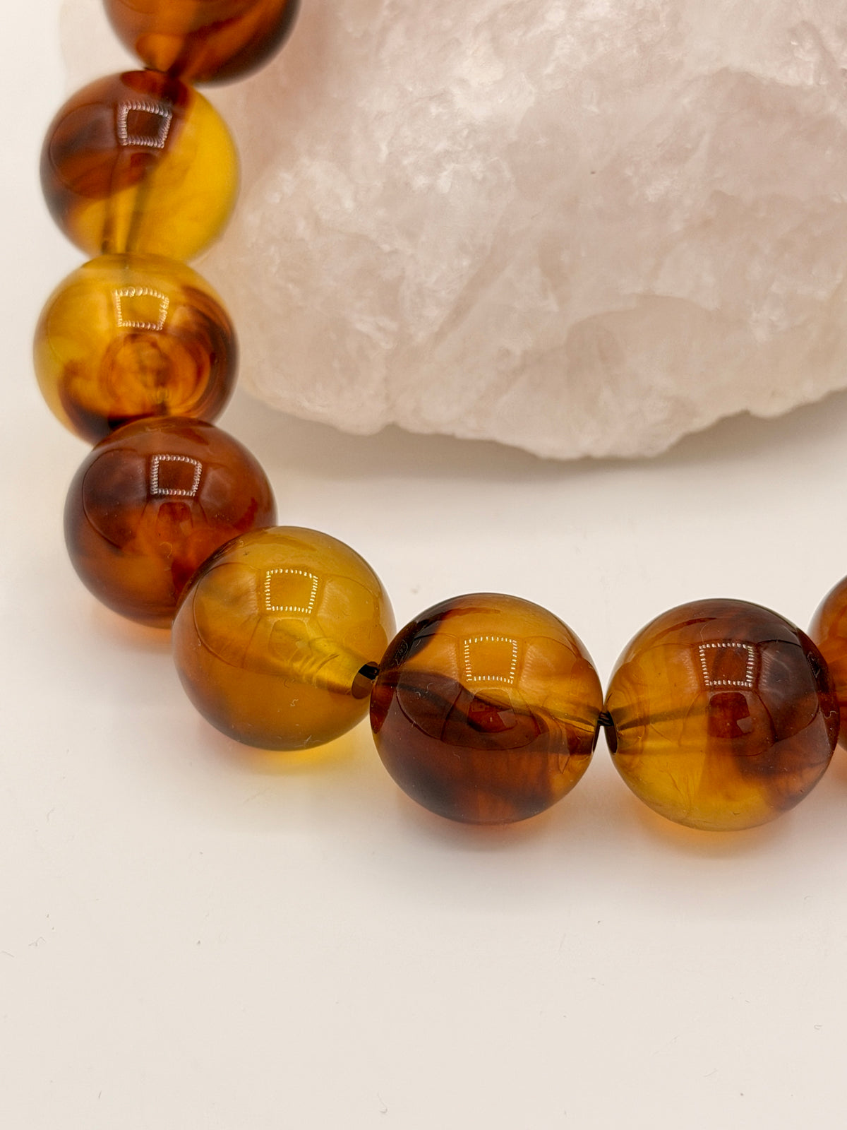 Ketting Beads Brown Fushion