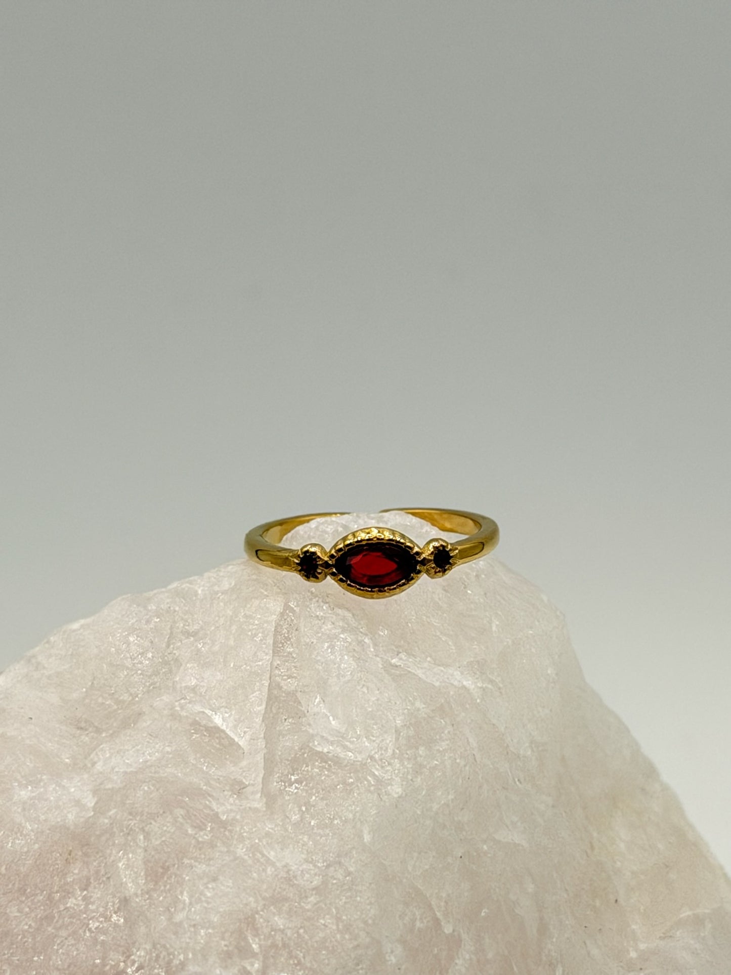 Ring Tangerine Stone