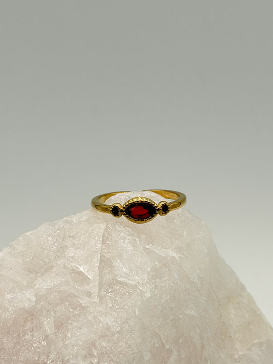 Ring Tangerine Stone