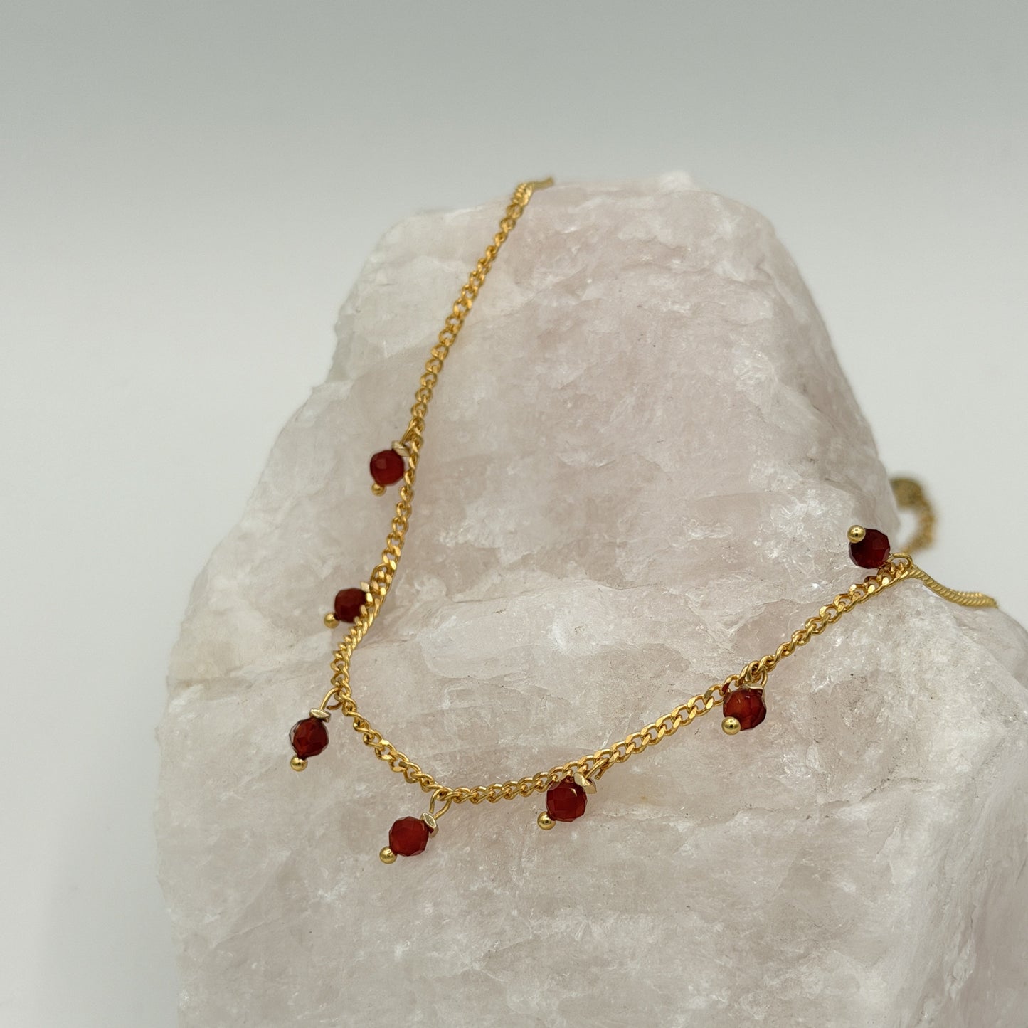 Kette Mini Beads Rot