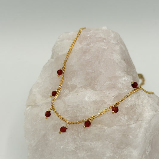 Necklace Mini Beads Red