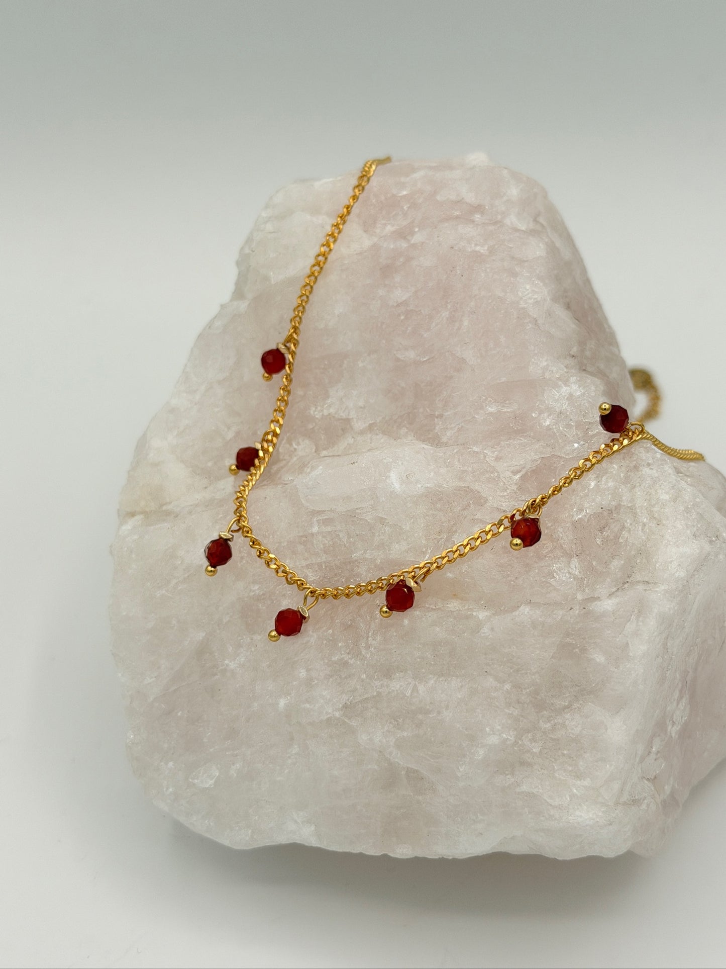 Kette Mini Beads Rot