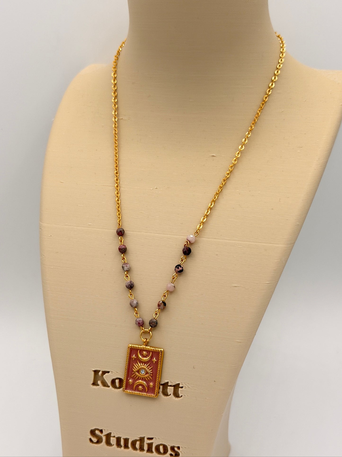 Kette Tarot Mini Perlen