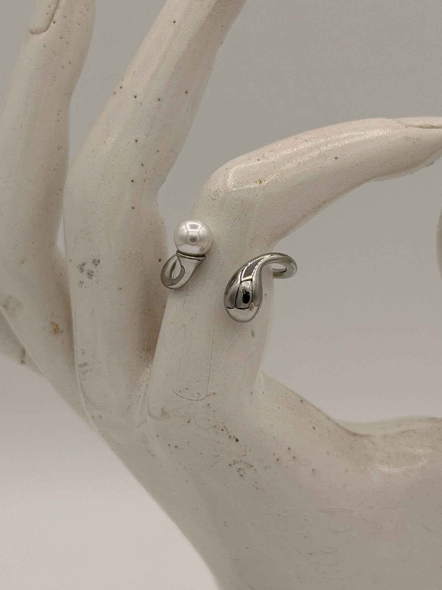 Ring Drip Pearl / Zilver