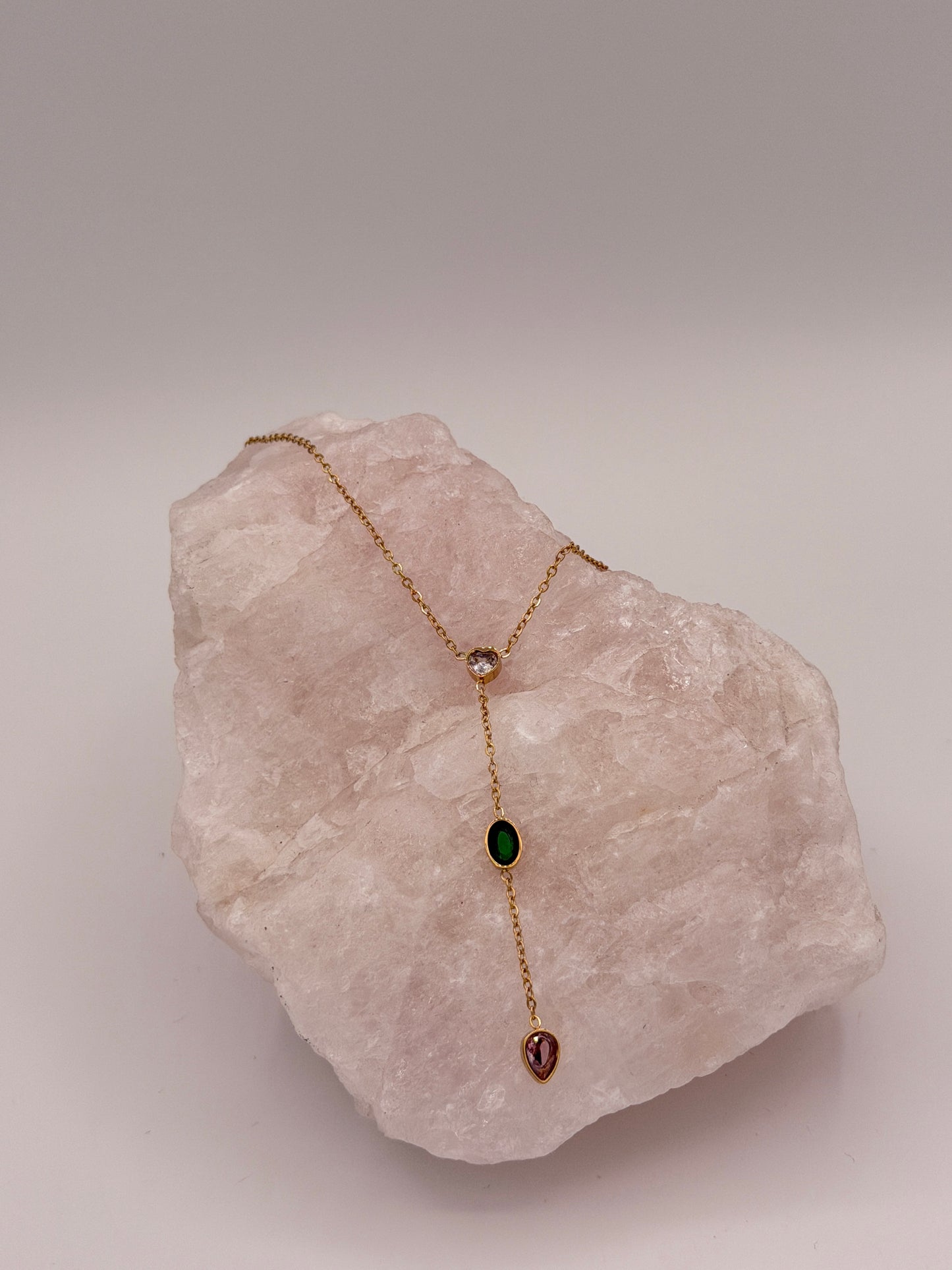 Ketting Y shape Little Gems