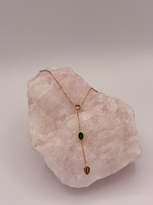 Ketting Y shape Little Gems
